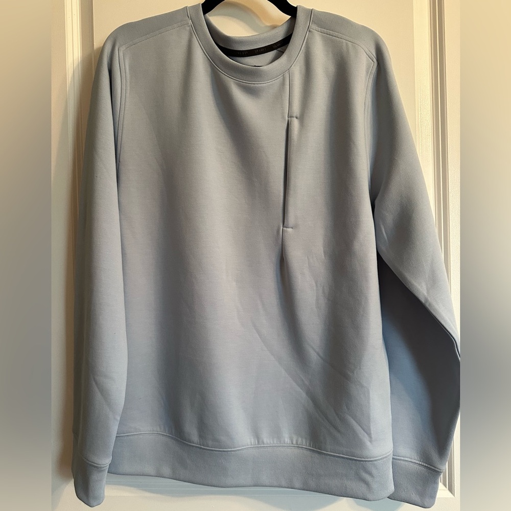 VRST Men's Pinnacle Fleece Crew - Faded Blue